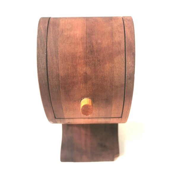 Custom Hand Made  Storage Compartment Made of Wood Vintage Stamped Small - Picture 1 of 12